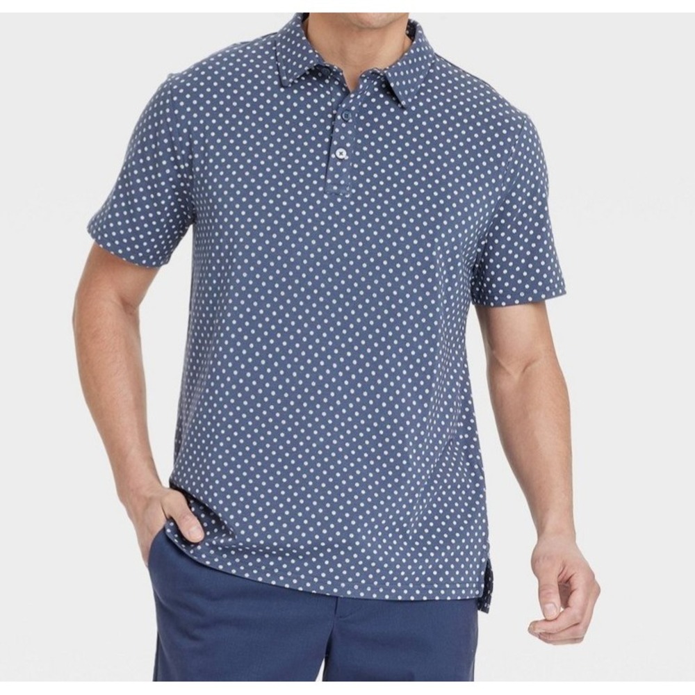Goodfellow & Co Men's Short Sleeve Comfort Wear Floral Polo Shirt size XL